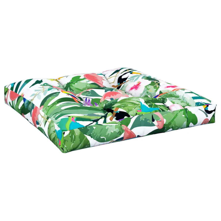 Coussin de palette multicolore 70x70x12 cm tissu - 4