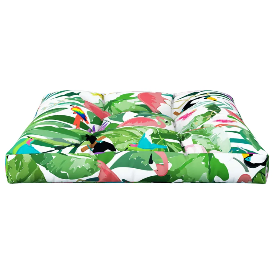 Coussin de palette multicolore 70x70x12 cm tissu - 5