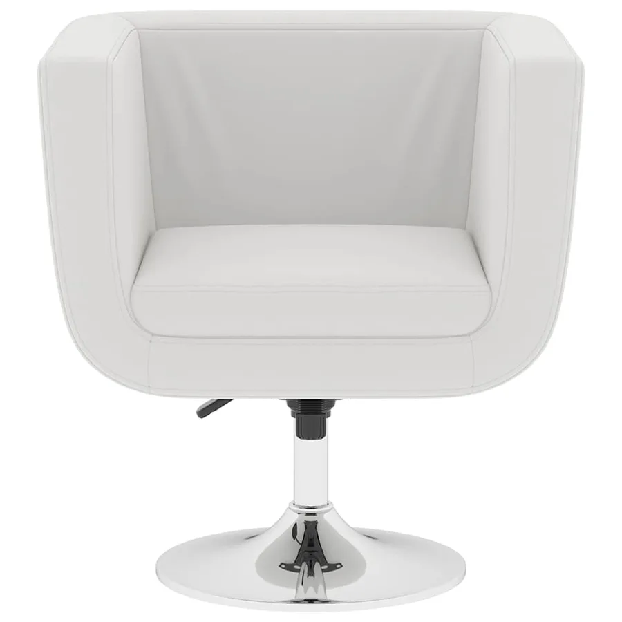 Chaises de bar lot de 2 blanc similicuir - 4