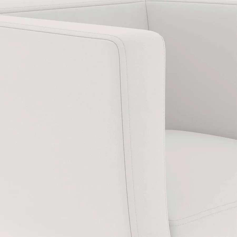 Chaises de bar lot de 2 blanc similicuir - 9