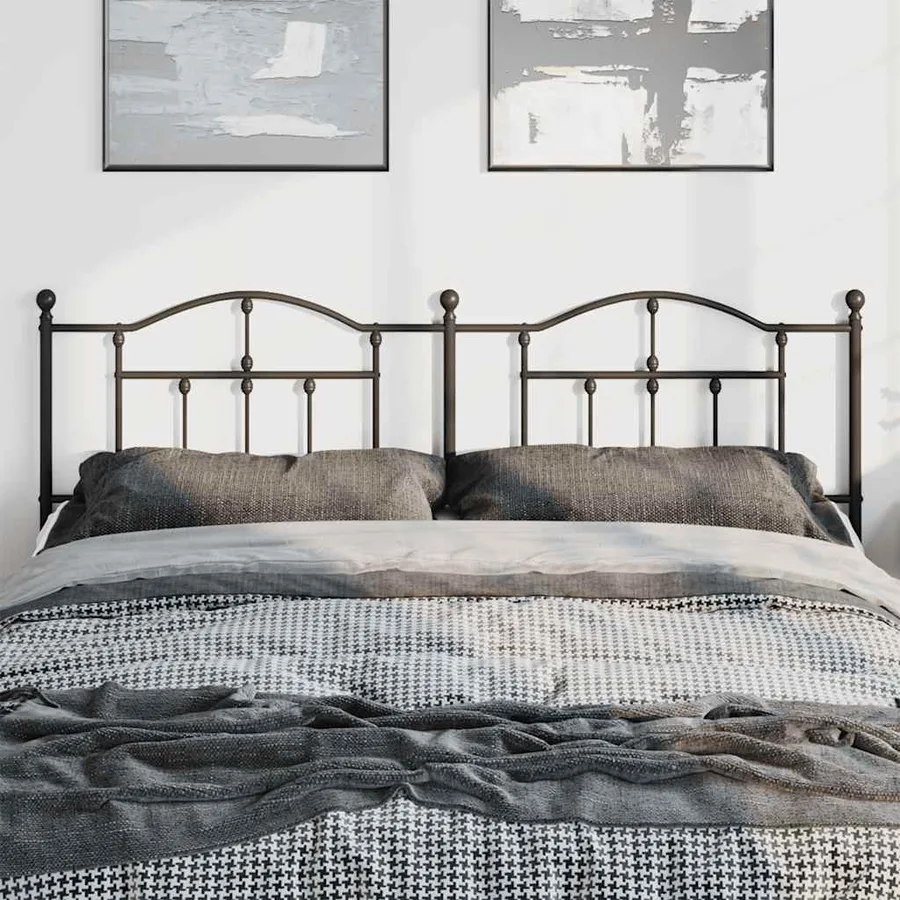 Tête de lit de remplacement métal noir 193 cm - 3