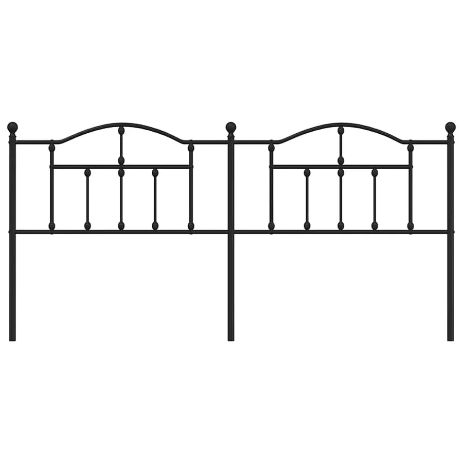 Tête de lit de remplacement métal noir 193 cm - 4