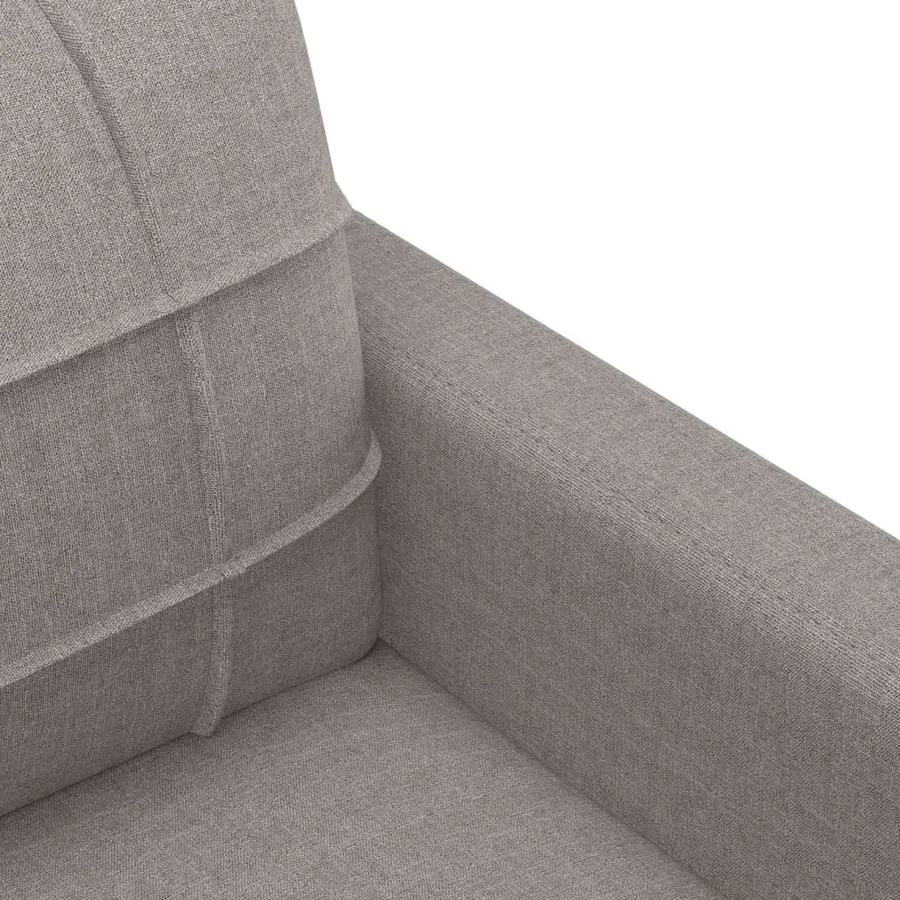 Ensemble de canapés 3 pcs avec coussins Taupe Tissu - 6
