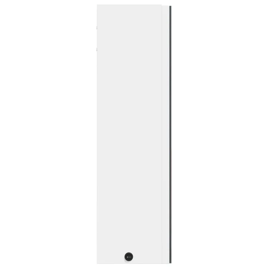 Armoire de salle de bain à miroir avec LED blanc 60x13x52 cm - 7