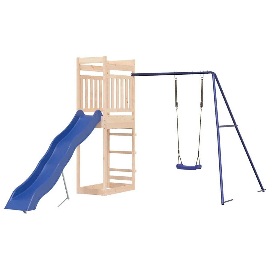Ensemble de jeu d'extérieur bois de pin massif - 2