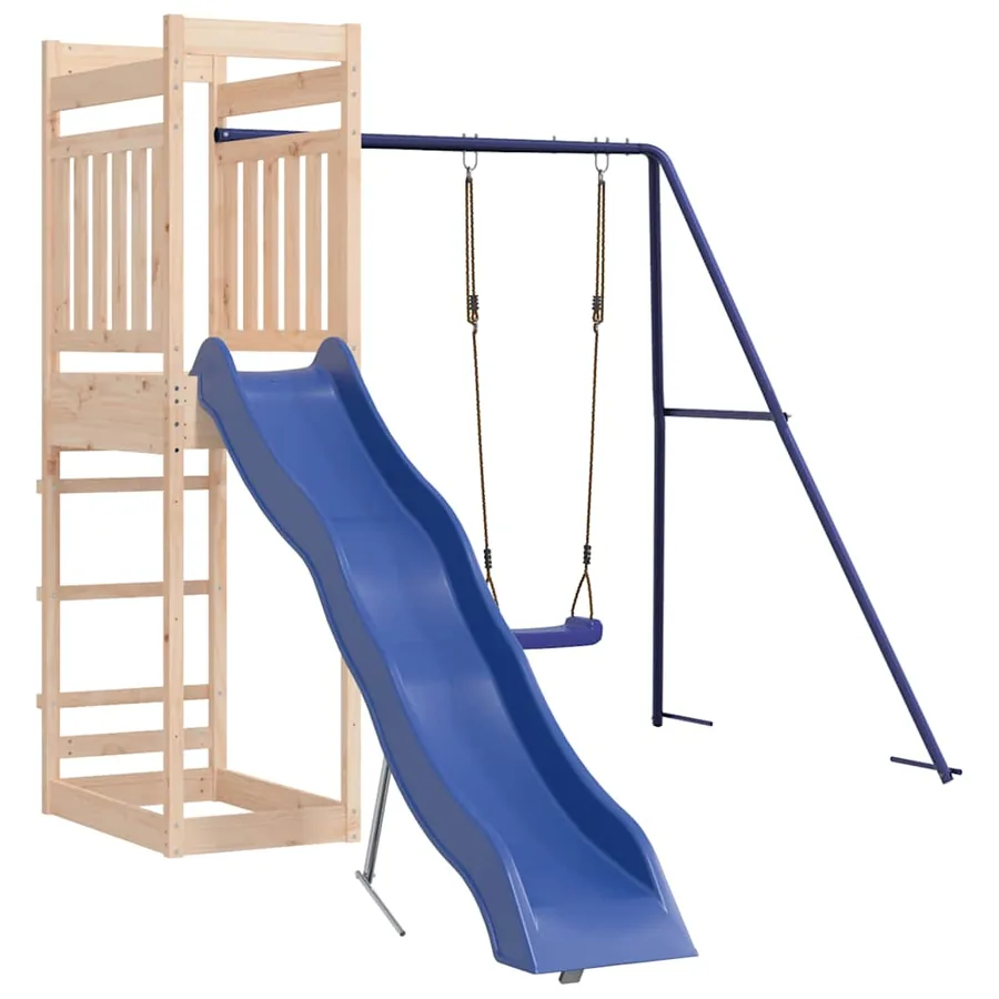 Ensemble de jeu d'extérieur bois de pin massif - 4
