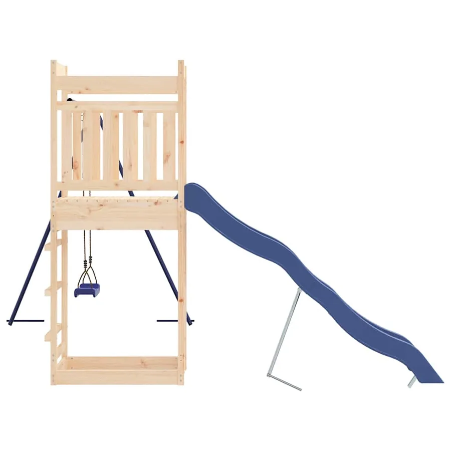 Ensemble de jeu d'extérieur bois de pin massif - 5