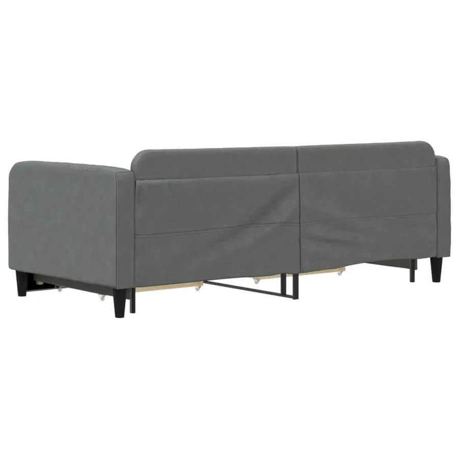 Lit de jour avec gigogne et tiroirs sans matelas 90x190 cm - 5