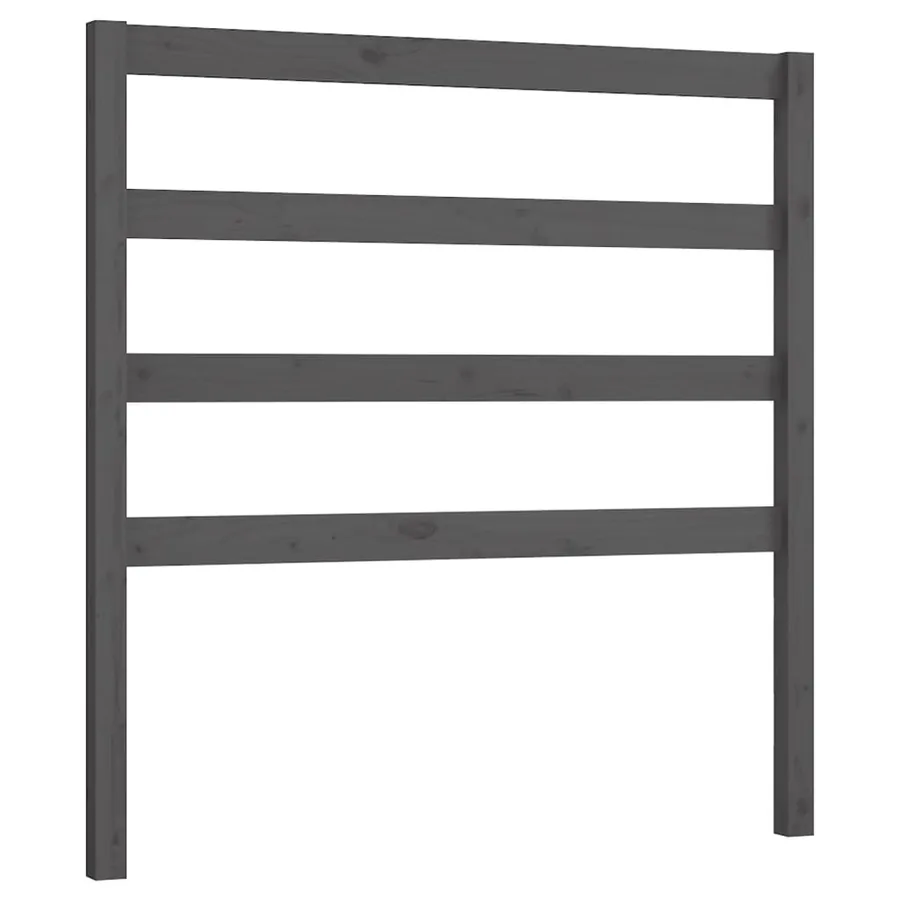 Tête de lit Gris 106x4x100 cm Bois massif de pin - 2