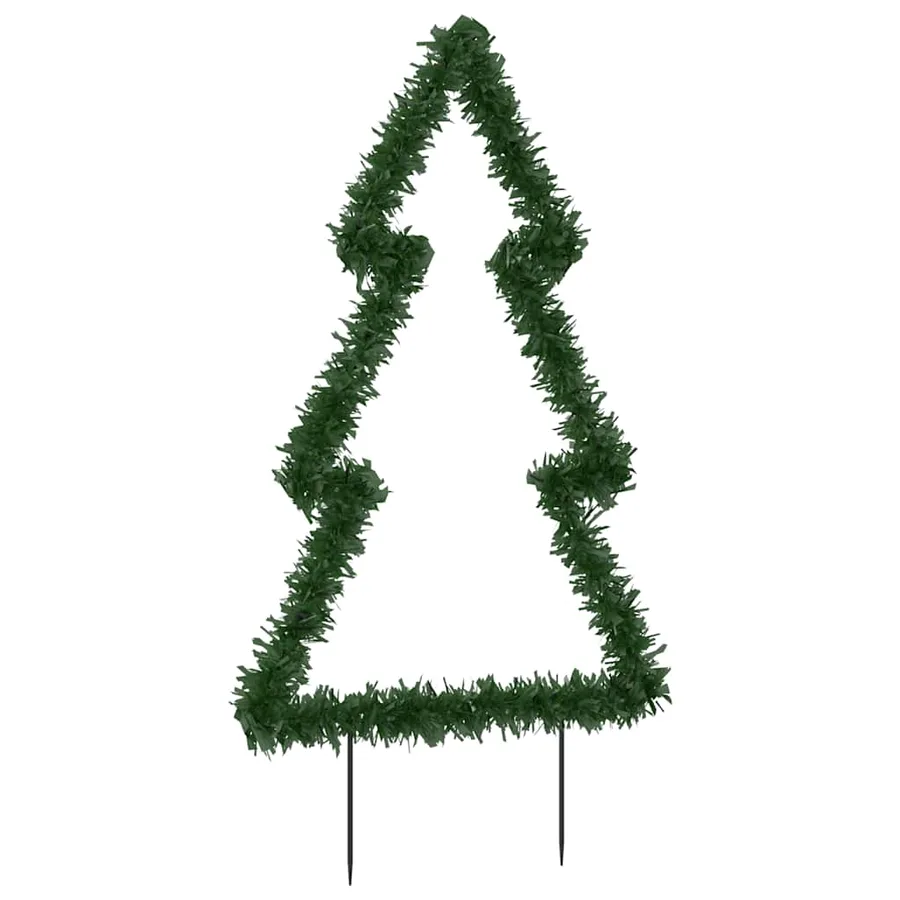 Décoration lumineuse arbre de Noël avec piquets 80 LED 60 cm - 7