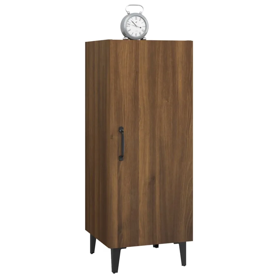 Buffet Chêne marron 34,5x34x90 cm Bois d'ingénierie - 5