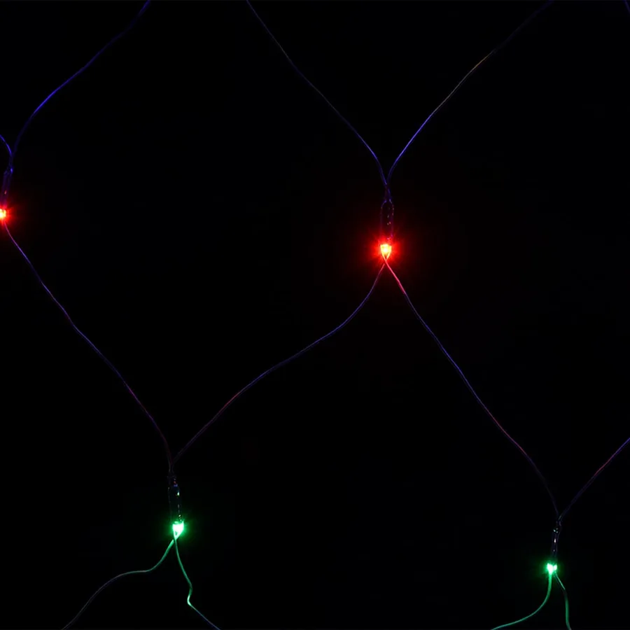 Filet lumineux coloré de Noël 3x2 m 204 LED Intérieur/extérieur - 5