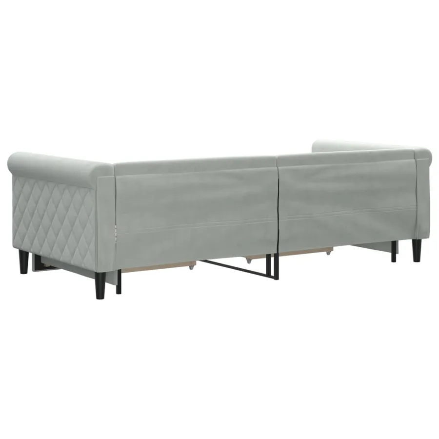 Lit de jour avec gigogne et tiroirs sans matelas 90x200 cm - 5