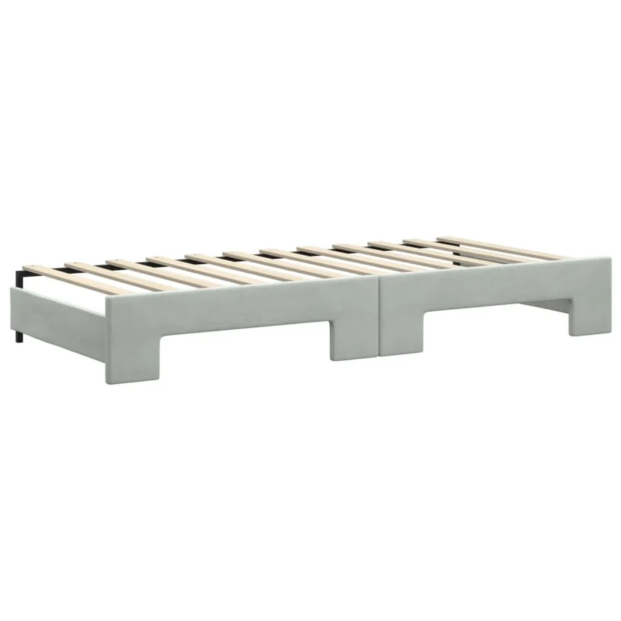 Lit de jour avec gigogne et tiroirs sans matelas 90x200 cm - 8