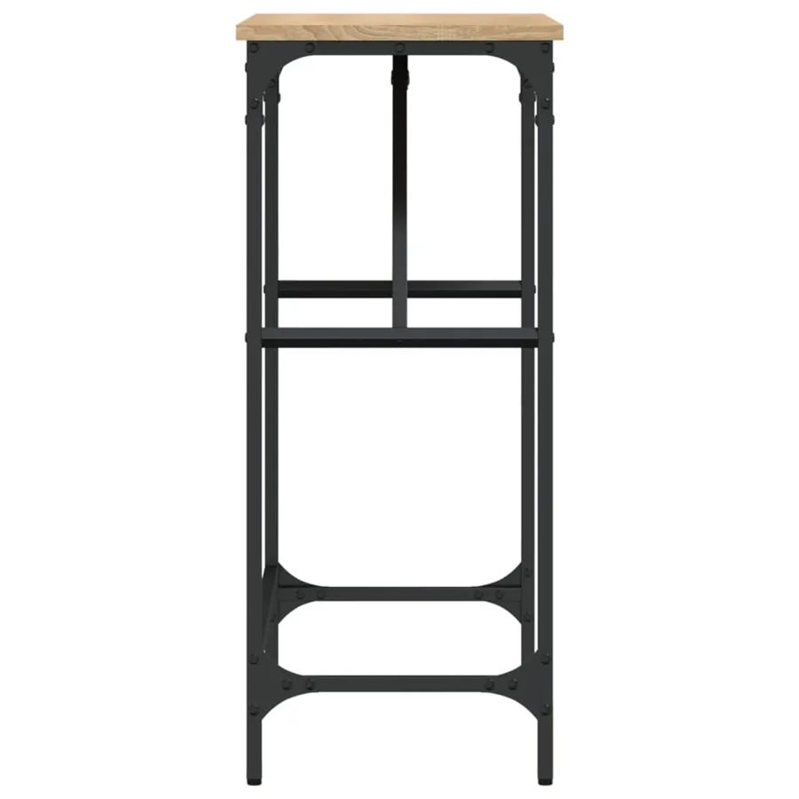 Table console chêne sonoma 75x32x75 cm bois d'ingénierie - 5