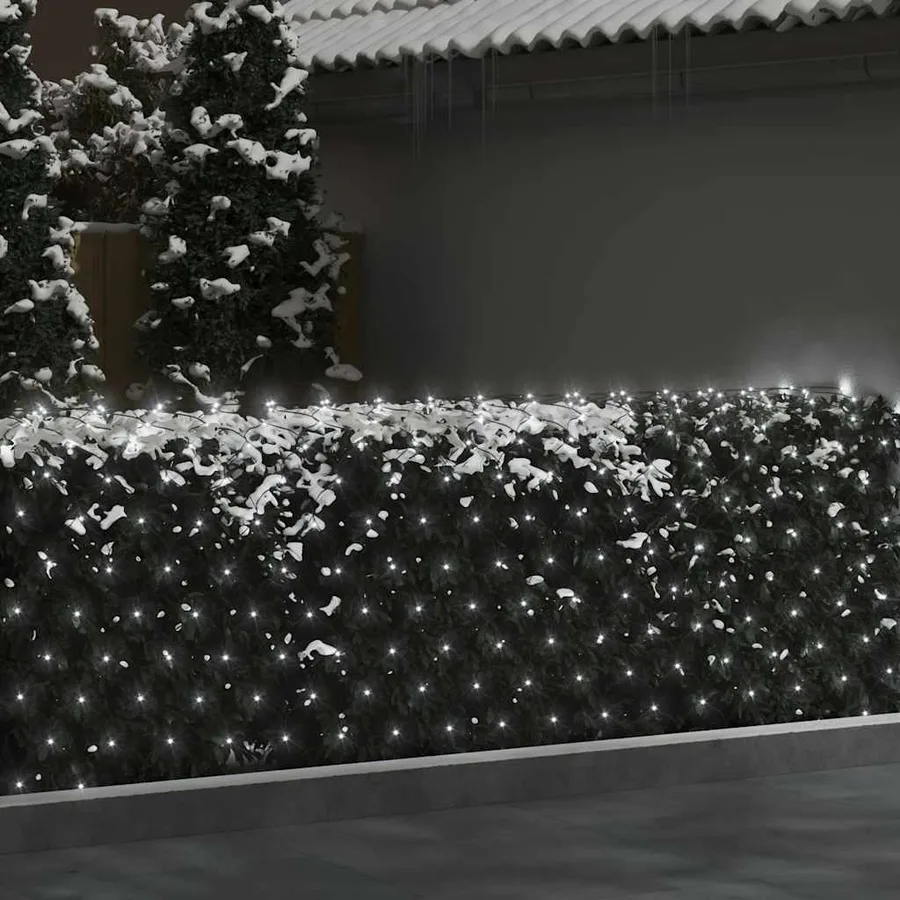 Filet lumineux blanc froid de Noël 4x4 m 544 LED Int/ext - 3