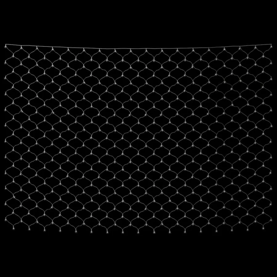 Filet lumineux blanc froid de Noël 4x4 m 544 LED Int/ext - 4