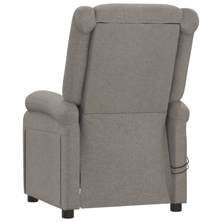 Fauteuil électrique de massage Taupe Tissu - 6