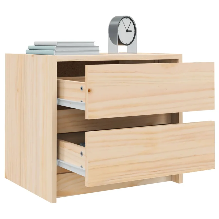 Table de chevet 40x31x35,5 cm bois de pin massif - 4