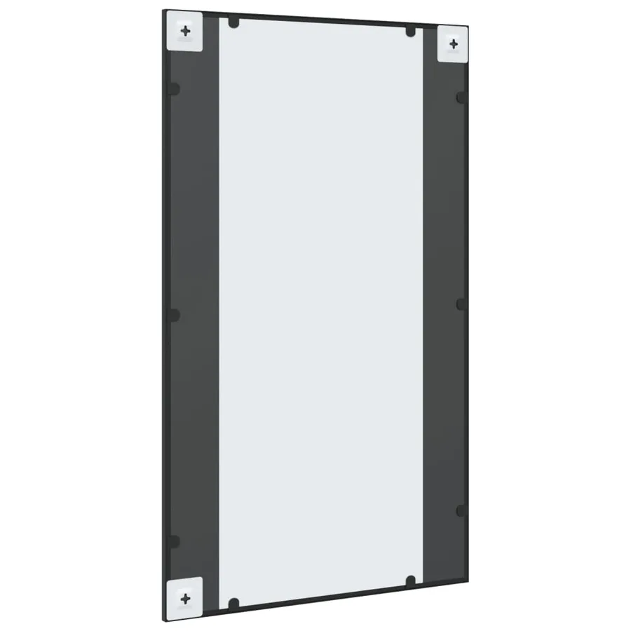 Miroir mural noir 60x100 cm rectangulaire fer - 5