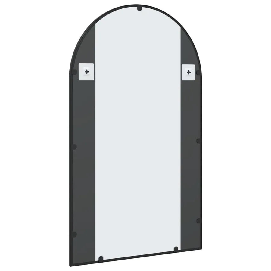 Miroir mural noir 60x100 cm arche fer - 5
