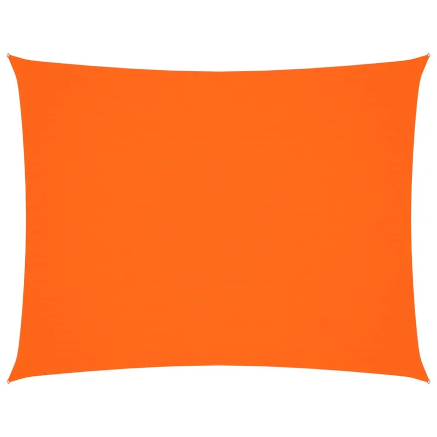 Voile de parasol tissu oxford rectangulaire 3,5x4,5 m orange - 2