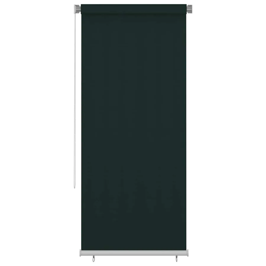 Store roulant d'extérieur 105 (l) x 230 (H) cm vert foncé HDPE