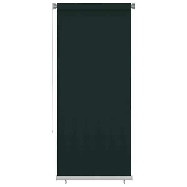 Store roulant d'extérieur 105 (l) x 230 (H) cm vert foncé HDPE