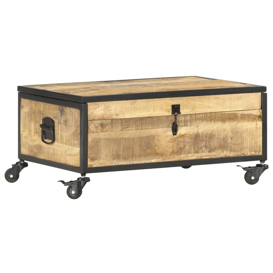 Table basse 70x50x33 cm Bois de manguier massif