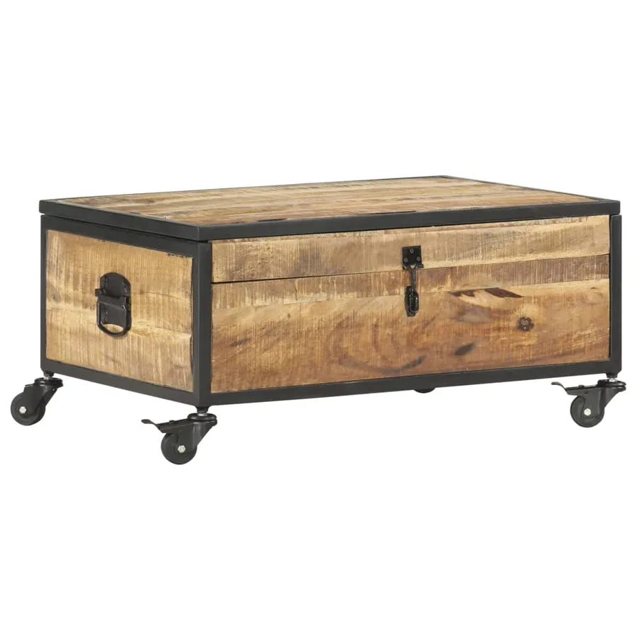 Table basse 70x50x33 cm Bois de manguier massif - 10