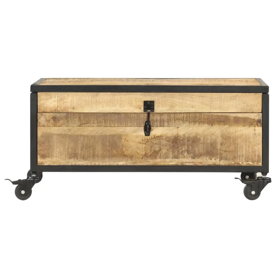 Table basse 70x50x33 cm Bois de manguier massif - 2