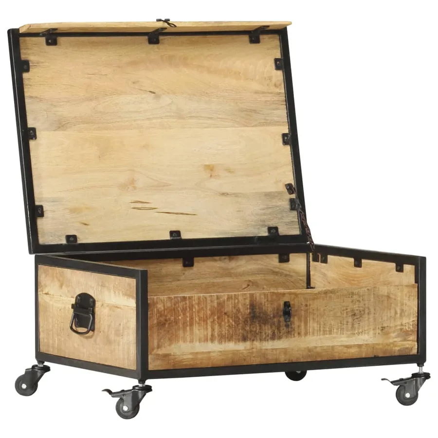 Table basse 70x50x33 cm Bois de manguier massif - 4