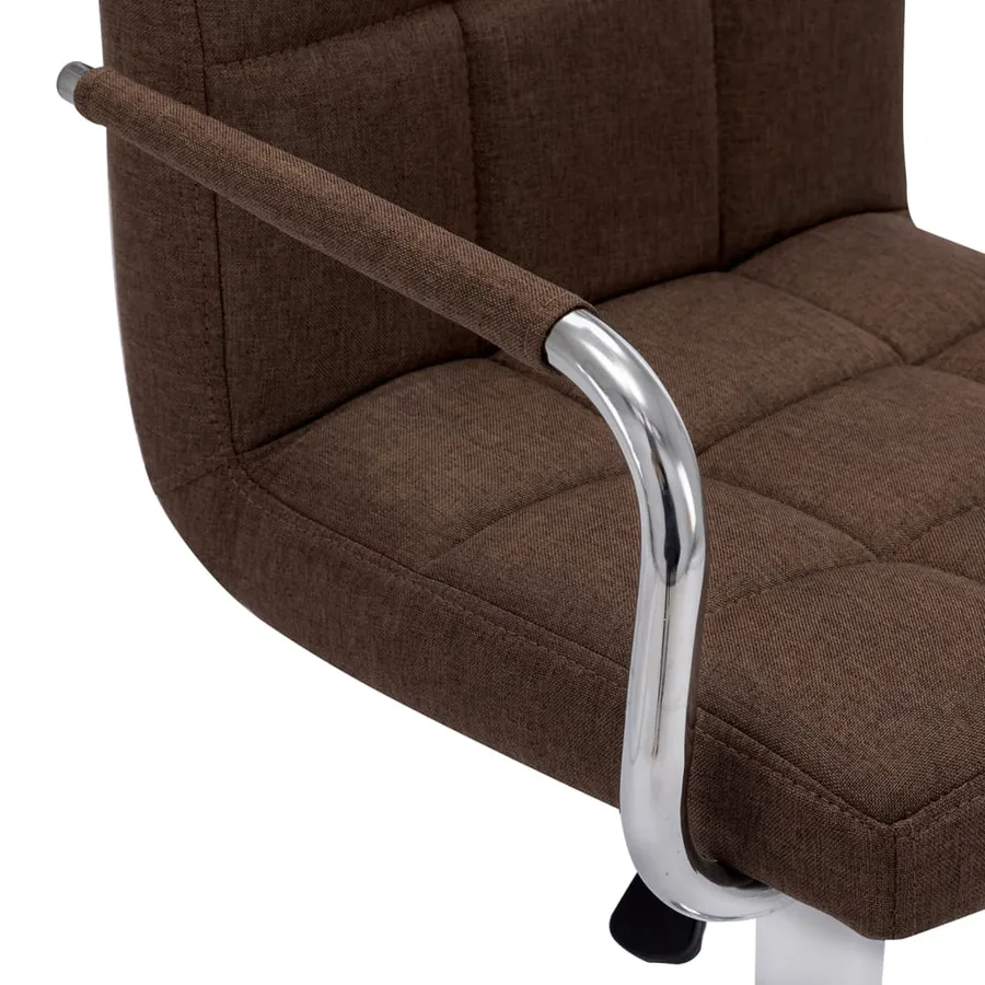 Chaises de bar lot de 2 marron tissu - 7