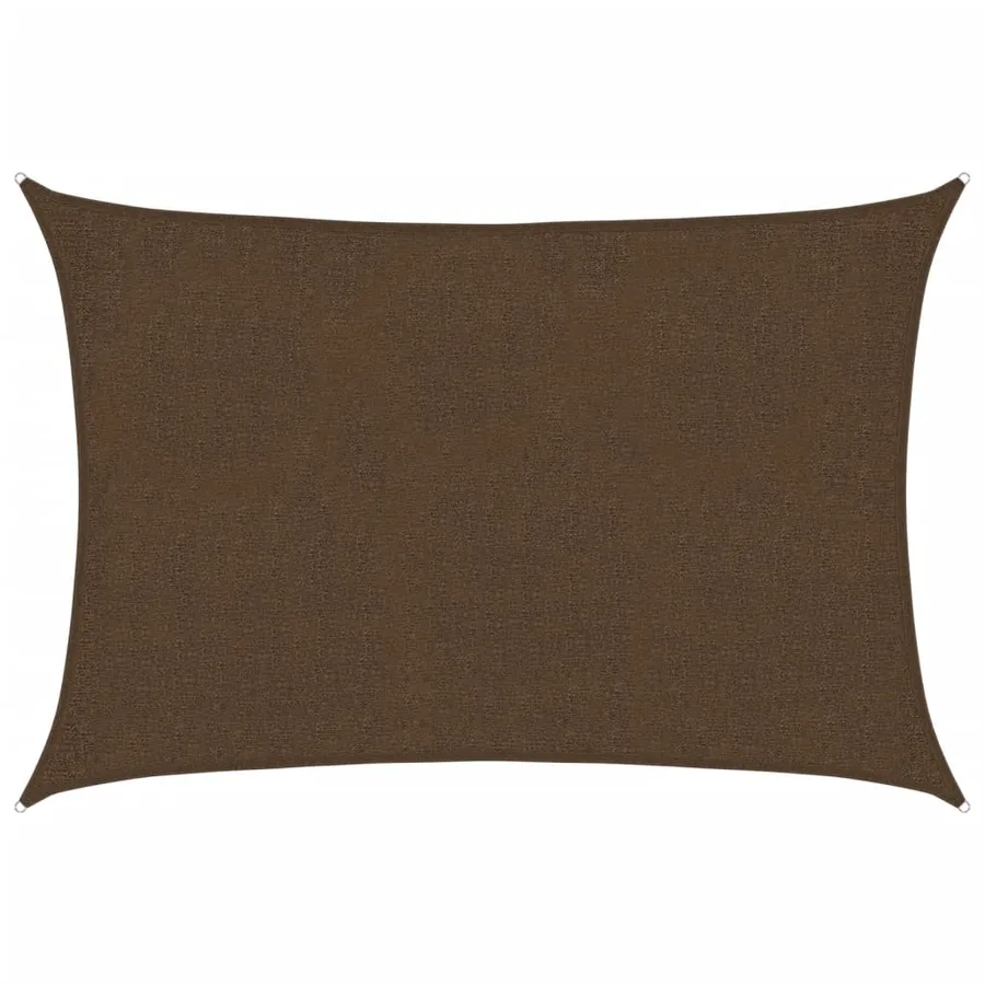 Voile d'ombrage 160 g/m² Marron 2x3 m PEHD - 2