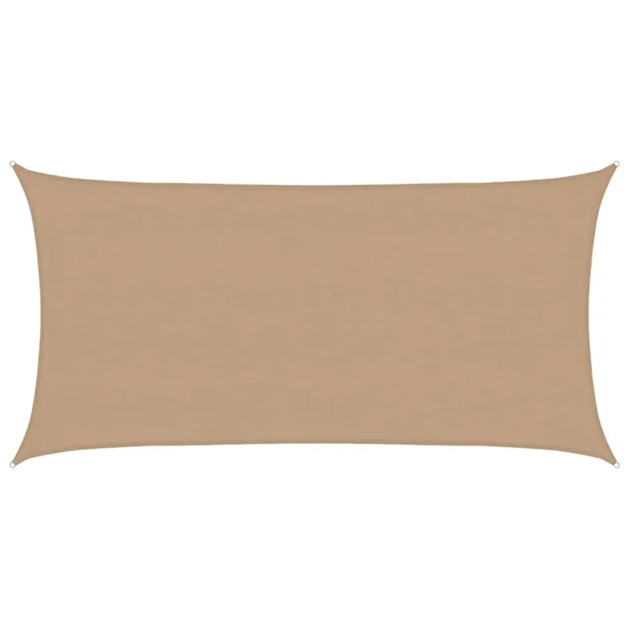 Voile d'ombrage 160 g/m² Taupe 4x7 m PEHD - 2