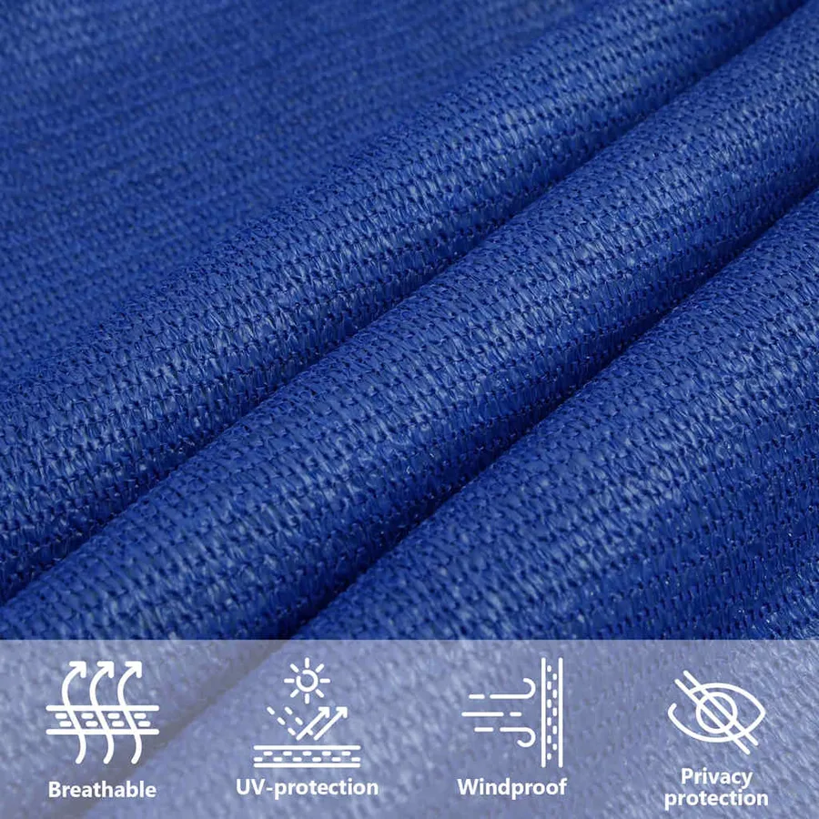 Voile d'ombrage 160 g/m² Bleu 2x2,5 m PEHD - 11