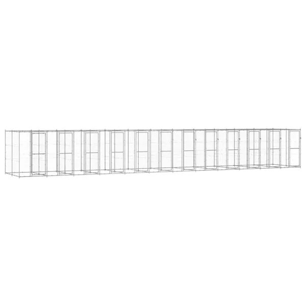Chenil extérieur Acier galvanisé 29,02 m²