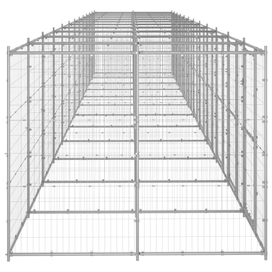 Chenil extérieur Acier galvanisé 29,02 m² - 3