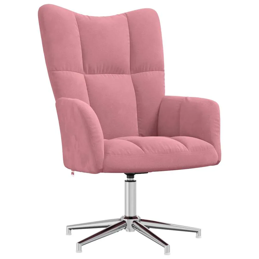 Chaise de relaxation Rose Velours - 2