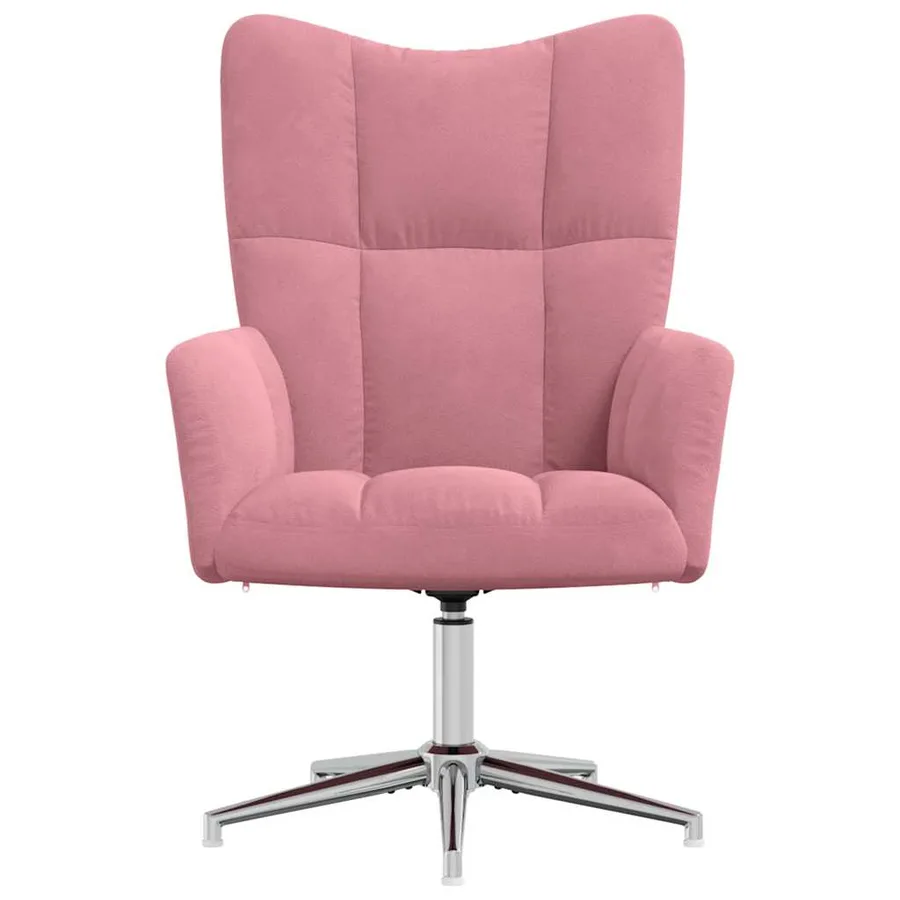 Chaise de relaxation Rose Velours - 3