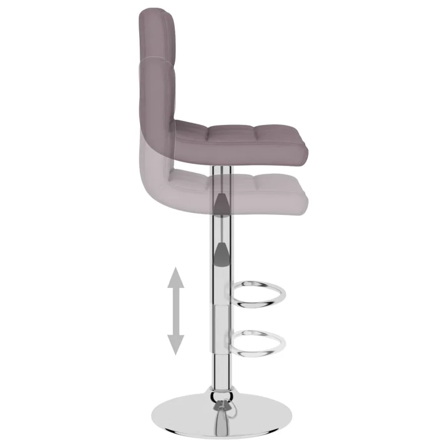 Tabouret de bar Taupe Tissu - 6