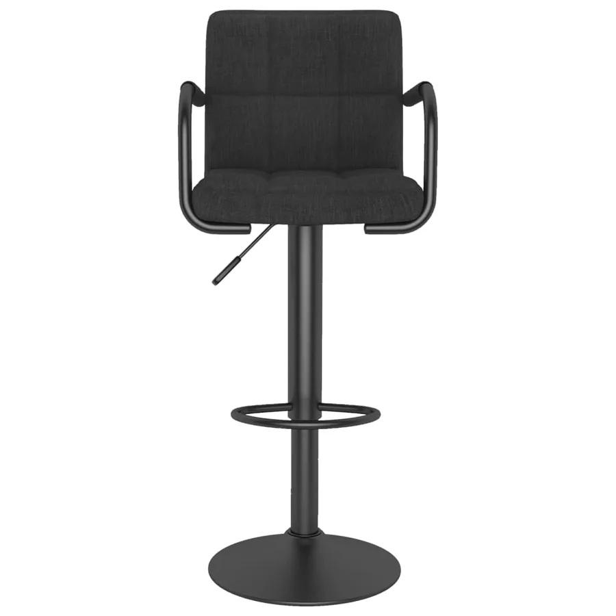 Tabouret de bar Noir Tissu - 3