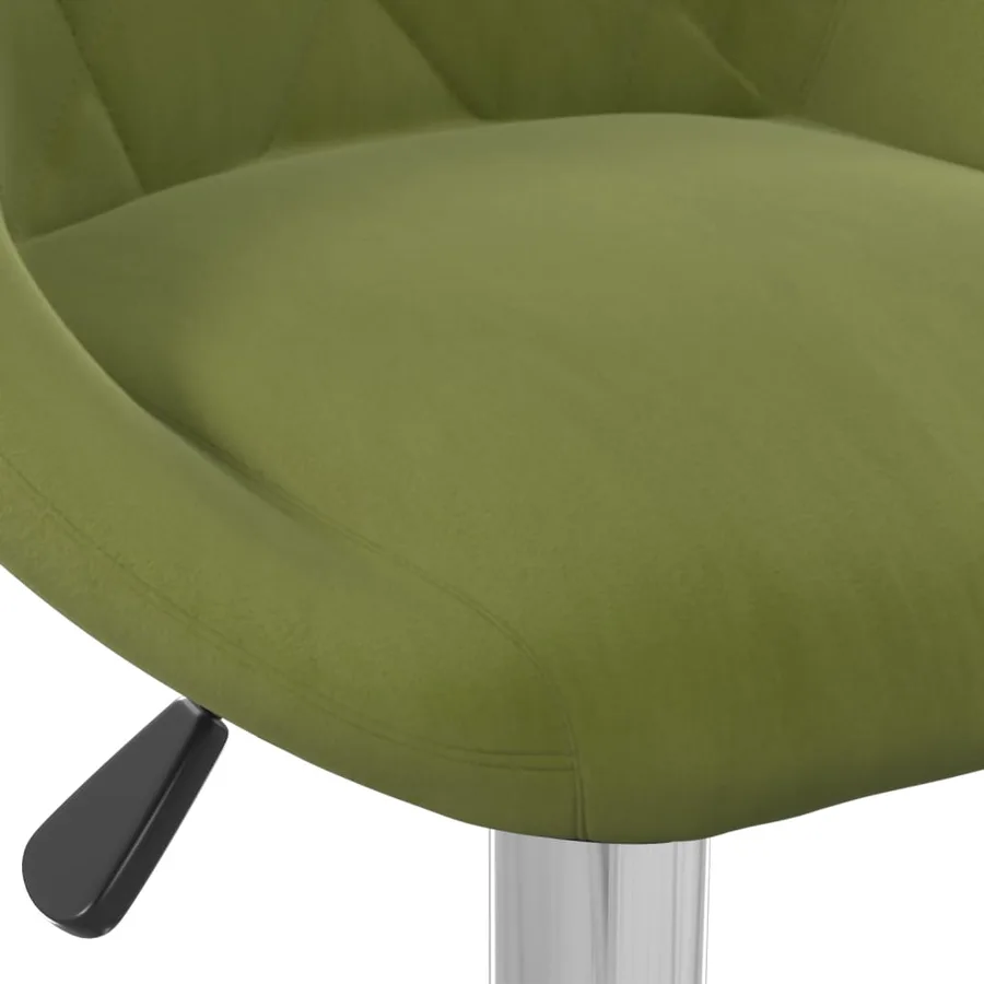 Tabourets de bar lot de 2 vert clair velours - 8