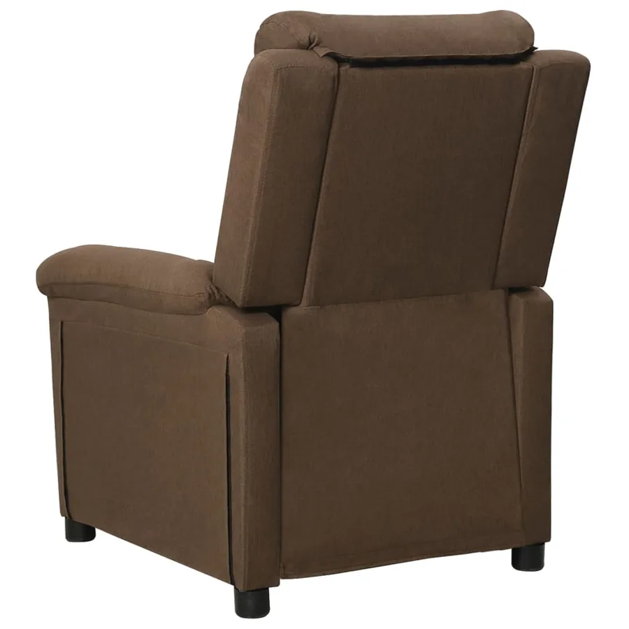 Fauteuil inclinable Marron Tissu - 5
