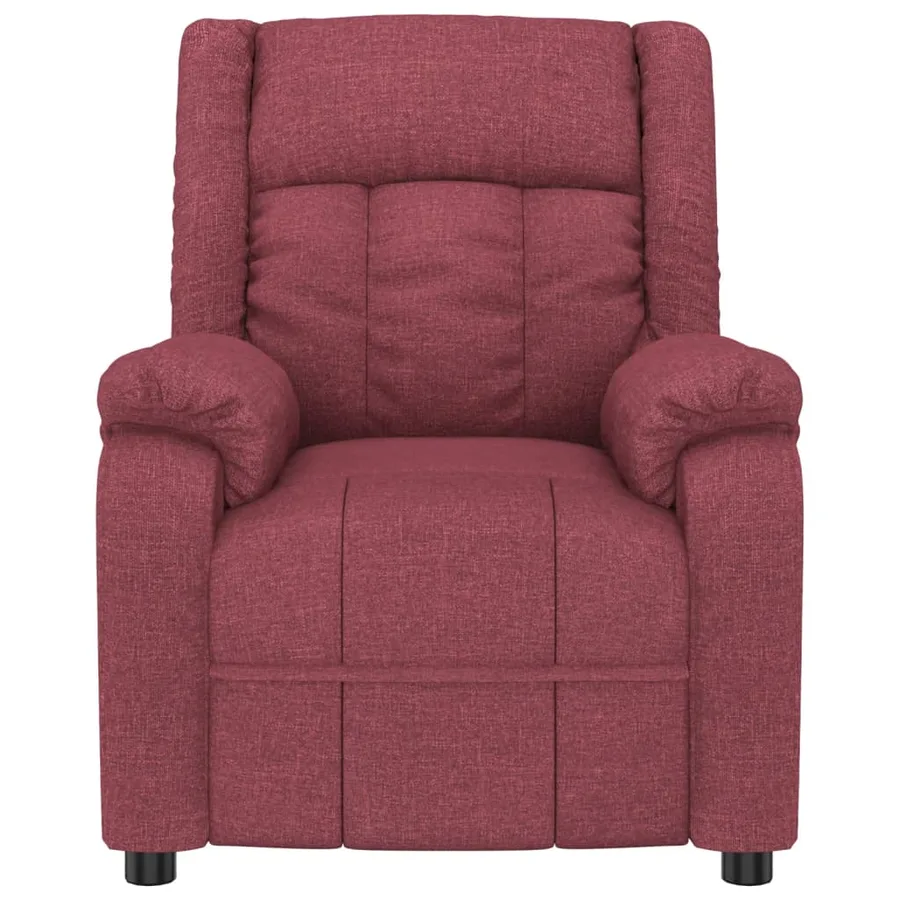 Fauteuil de massage Rouge bordeaux Tissu - 3