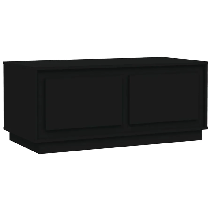 Table basse noir 102x50x44 cm bois d'ingénierie - 2