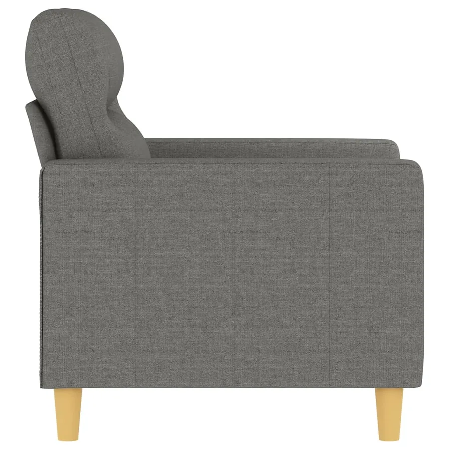 Fauteuil Gris foncé 60 cm Tissu - 4