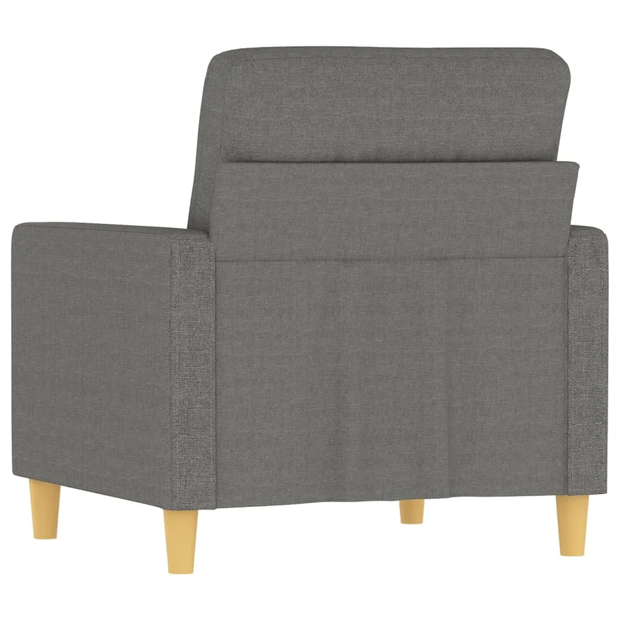 Fauteuil Gris foncé 60 cm Tissu - 5