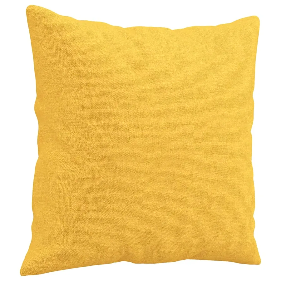 Coussins décoratifs lot de 2 Jaune clair 40x40 cm Tissu - 3