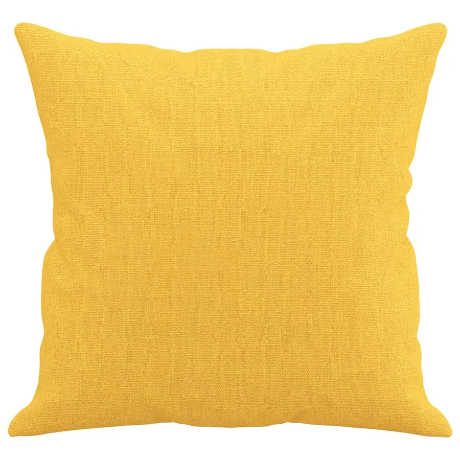 Coussins décoratifs lot de 2 Jaune clair 40x40 cm Tissu - 4